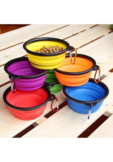 Katlanabilir Kedi Köpek Mama ve Su Kabı Köpek Oyuncağı