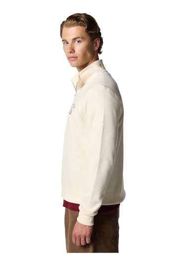 Galatasaray 5 Yıldız Yarım Zip Sweat E251404 Ekru