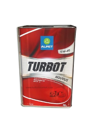 Alpet Turbot Nouvus 15W-40 Motor Yağı 16 KG