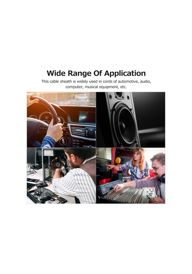 Neevoyu Fiberglas Kablolu Korumalı Kılıf - Isı Ve Alev Dayanıklı, 12mm Çap, 6.5m Uzunluk, Elektrik Kabloları Koruyucu Örtü