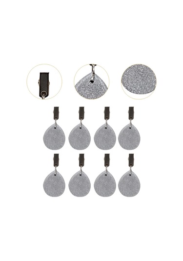 Homyl 8x Masa Örtüsü Ağırlıkları Yemek Masası Bahçe İç Gri 4 Cm