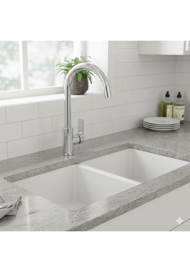 Eczacıbaşı Punto 301 Evye Mutfak Lavabo Bataryası Krom