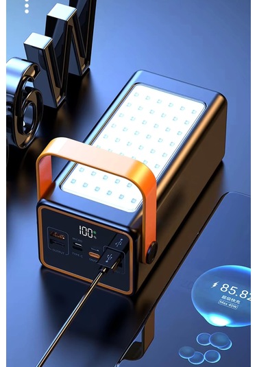 Acl Pw-52 70.000mah 22.5w Siyah Lcd 1xmicro 2xtyp-c 4xusb Port Taşınabilir Şarj Cihazı Powerbank