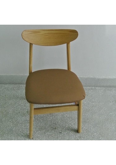 Suntek Kahve Kilitli Tokalı Streç Yemek Odası Sandalye Koltuk