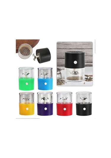 Elektrikli Öğütücü Mini Baharat Kırıcı Usb Şarj Edilebilir Kuru Ot Öğütücü Mutfak İçin Kolay Taşınabilir Homegreen Siyah