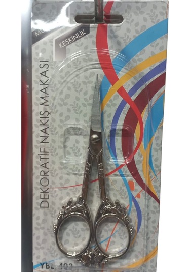 Nakış Makası Dekoratif Gümüş Ybl-403 Model 12