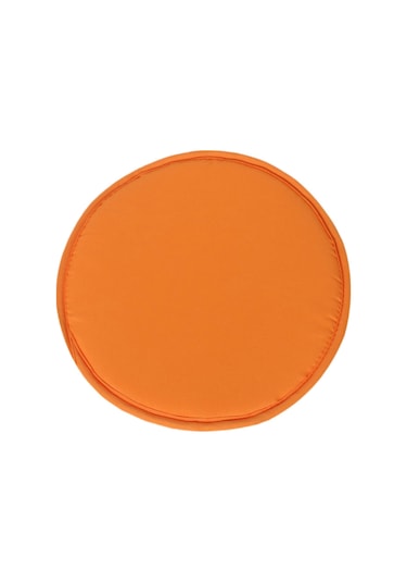 Suntek Yuvarlak Sandalye Koltuk Yastık Mutfak Zemin Pouf Turuncu Turuncu