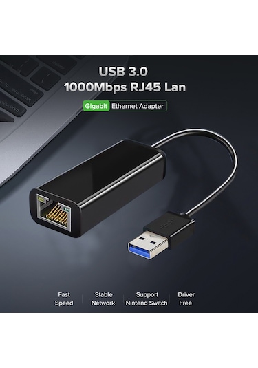 Cbtx UE010 USB Ethernet Adaptörü RJ45 LAN Ağ Kartı