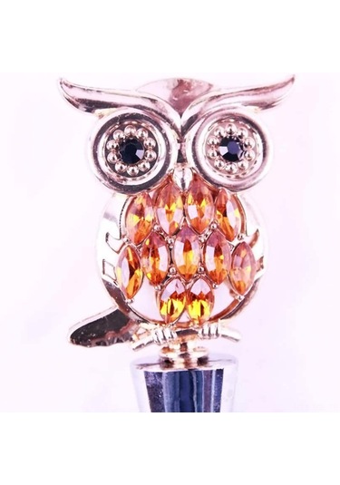 Konesam Baykuş Desenli Metal Şarap Fıçı Tıkanıcısı - 2 Adet - Lezzeti Korur - Dekoratif Ve Fonksiyonel