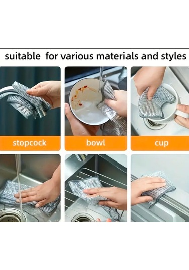 Mainshop Bulaşık Tel Bezi 20 Adet M-602 Gri