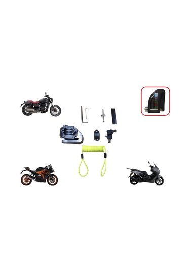 Disk Kilit Alarmlı Braketli - Arora Motor Tüm Modeller İçin