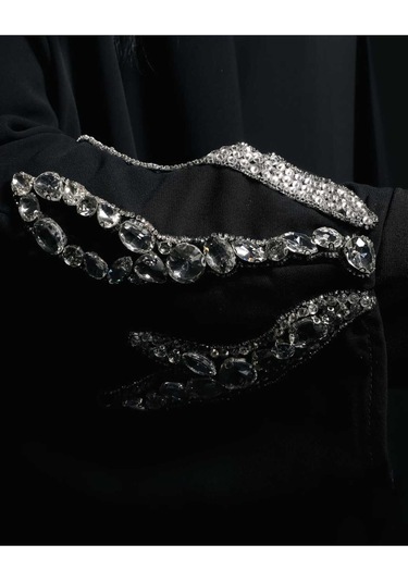 Crystalia Wave Abaya Siyah