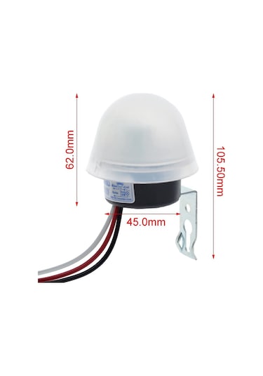 As20 Fotosel Modül Dc 12v Su Geçirmez Sokak Bahçe Park Lambası