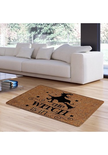 Suntek Komik Kapı Mat Giriş Kaymaz Kauçuk Arka Paspas Halı Cadı