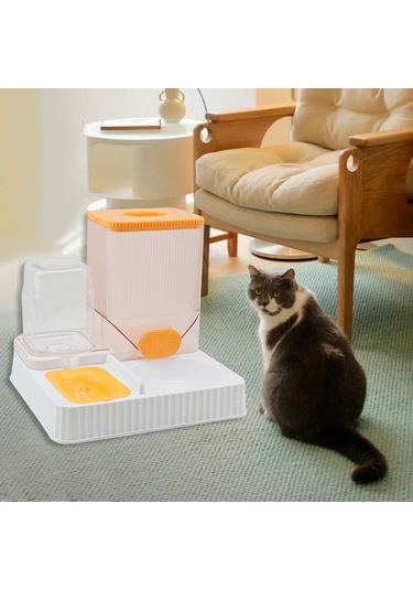 Suntek Otomatik Kedi Tiryakisi Besleyici Pet Kasesiz-portakal