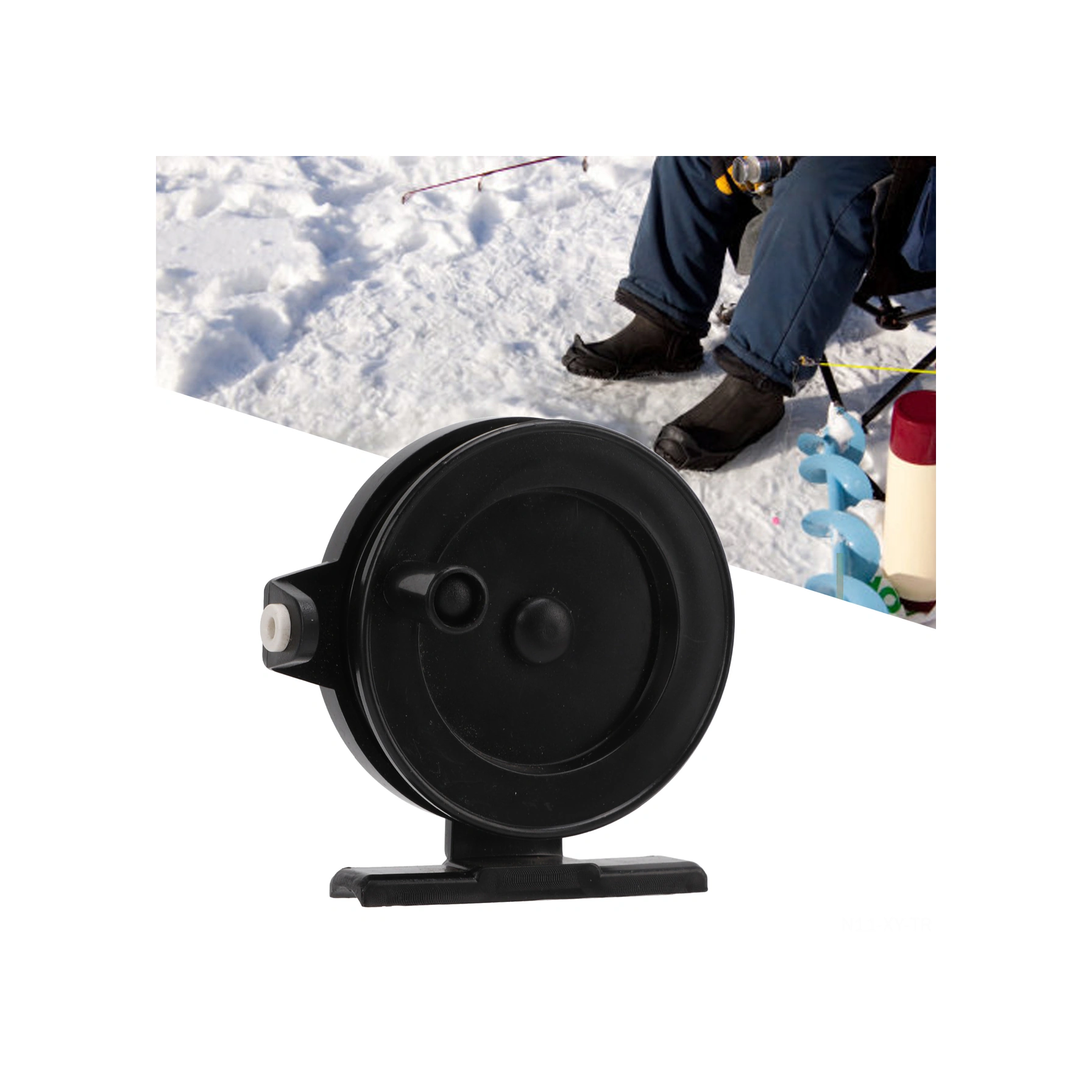 Shineyee Plastik Buz Balıkçılığı Makarası, Hafif Ve Dayanıklı, Sağ El Kullanıma Uygun, Pürüzsüz İp Çekimi, Taşınabilir Ve Pratik