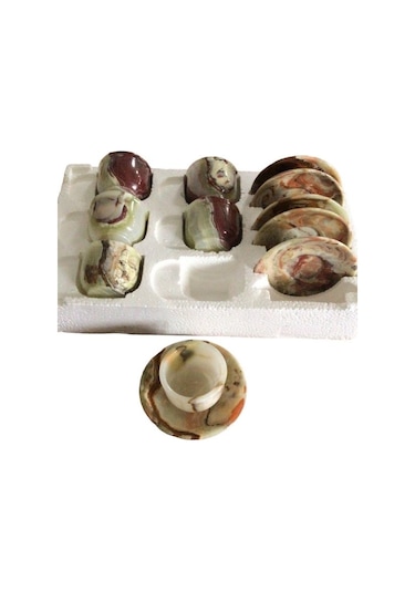 Kupala Mermer Onyx Fincan Takımı 6 Lı