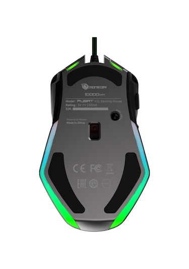 Pusat V11 10000 DPI Yüksek Performans 8 Tuşlu Kablolu RGB Oyuncu Mouse