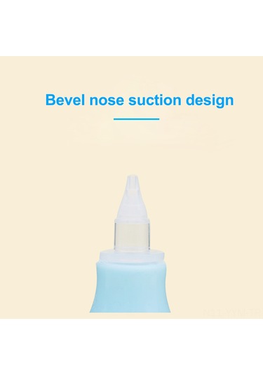 Geeksen Bebekler İçin El Pompalı Nazal Aspiratör - Geri Akış Önleyici, Yumuşak Malzeme, Mavi