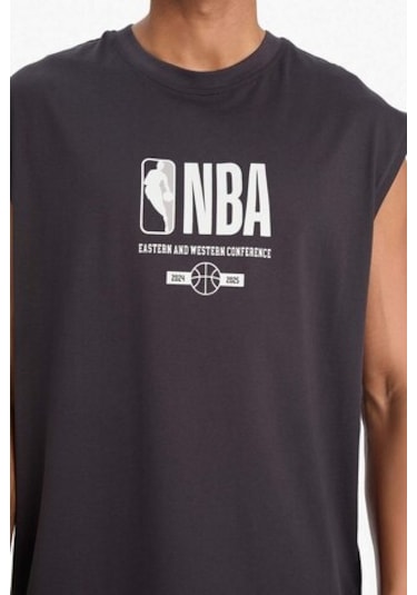 DeFactoFit NBA Wordmark Oversize Geniş Kalıp Bisiklet Yaka Atlet E2750AX25SMAR210