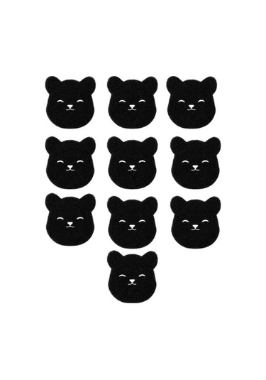 10 Adet Evcil Hayvan Tüyü Temizleme Süngeri, Çamaşır Topları İle Pratik Kullanım Siyah Siyah