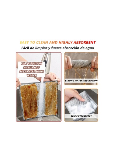 Sihirli Temizlik Bezi Çok Amaçlı Tel Mucize Temizlik Bezi Diğer