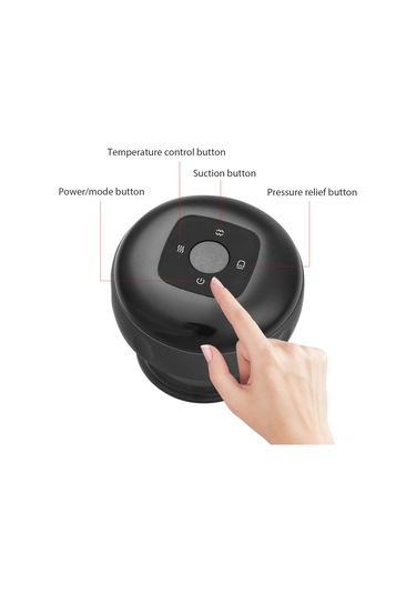 Teltree Kablosuz Vakumlu Isıtmalı Kupa Masaj Aleti - Zayıflama Ve Terapi İçin Çok Renkli