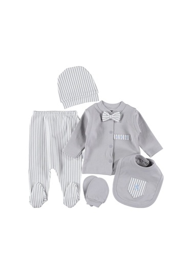 5 Li Zıbın Seti Hastane Çıkışı Gri