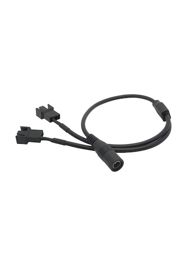 Sancablecord Dc 5.5x2.1mm Kadın 1-4 Pwm Fan Adaptör Kablosu 12v 4pin Güç Bağlantı Kırmızı