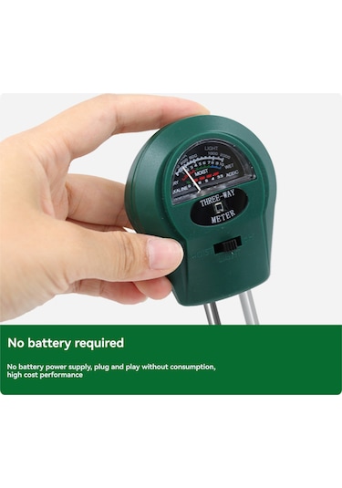 Dofolink St-01 Bahçe Toprak Test Cihazı - Ph Değeri, Nem Ve Işık Seviyesi Ölçer Pil Gereksiz