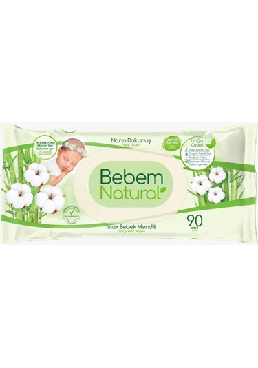 Bebem Natural Islak Bebek Mendili/ Yenidoğan 90 Yaprak 48 Li 48'li Set