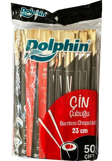 Yıkanabilir Bambu Kore Japon Çin Yemek Çubuğu Chopsticks - 23 Cm. - 50 Çiftlik 1 Paket Ahşap