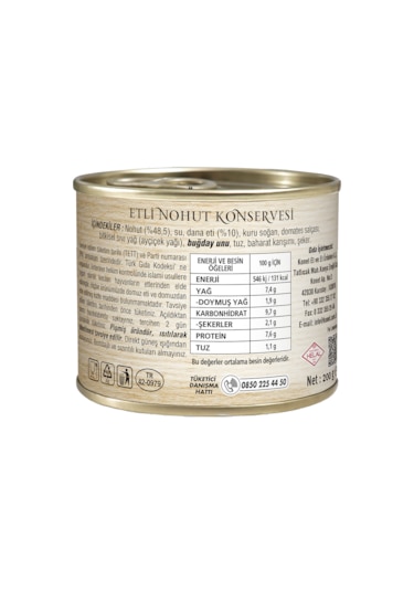 Konet Etli Nohut 200 G