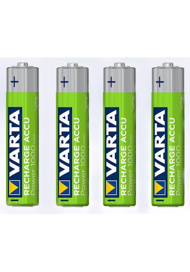 Varta 5703 1000 mAh AAA Ni-MH Şarj Edilebilir İnce Kalem Pil 4'lü