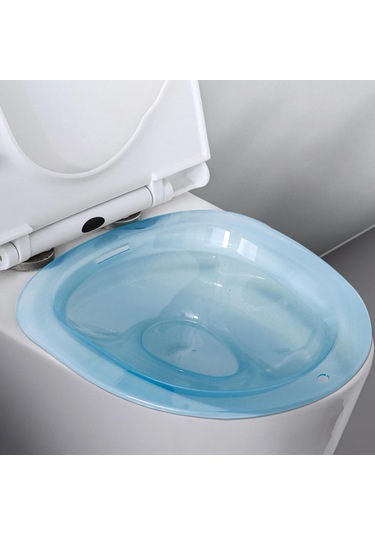 Suntek Tuvalet Oturağı İçin Oturma Banyosu, Çömelmeyi Şeffaf Mavi