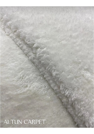 Altun Carpet Lükx Kar Beyaz Post Pelüş Kaymaz Taban Halı 150 ... Beyaz