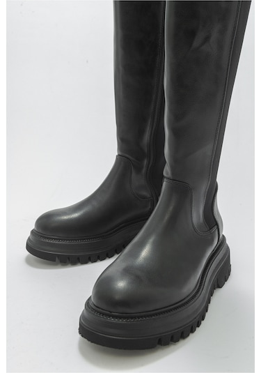 Luvishoes Shadow Siyah Kadın Çizme Siyah
