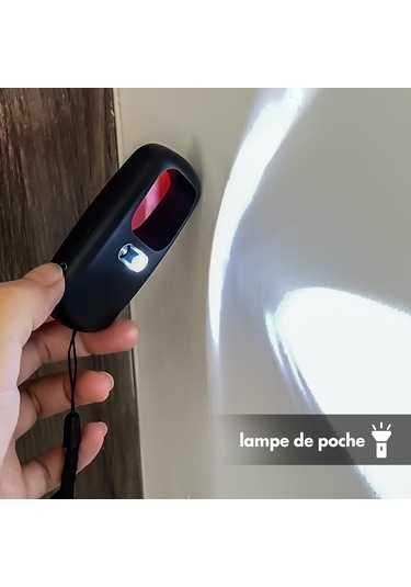 Youmex Gizli Kamerayı Tespit Etme Cihazı, 3d Tarama Teknolojisi, 120db Alarm, Fener Fonksiyonu, Taşınabilir, Beyaz
