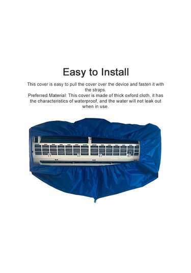 Evrensel Klima Yıkama Kapağı Duvara Monte Klima Koruyucu Toz Kapağı Temizlik Aracı Sıkıştırma Kayışı İle 3.0m Tahliye Boruları