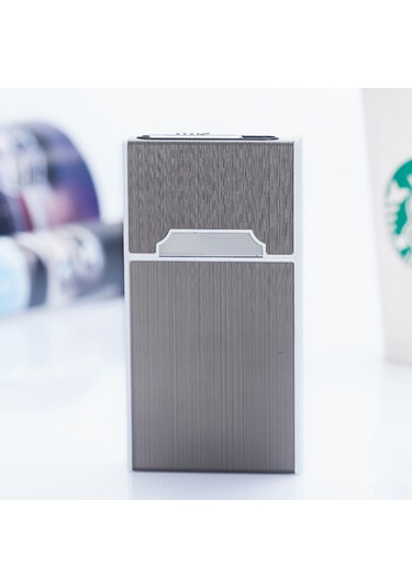 Padalink Usb Şarjlı 20'li Kapasiteli Alüminyum-abs Sigara Kutusu - Anti Basınçlı, Nem Koruyucu, Zeka Uyumlu Siyah Diğer