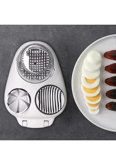 Techbloom 3 In 1 Yumurta Kesici 1 Adet Sağlam Manuel Yumurta Dilimleyici Doğrayıcı Ve Ezici Çok Amaçlı Mutfak Aleti Omelet Salata Kahvaltı İçin 1 Parça