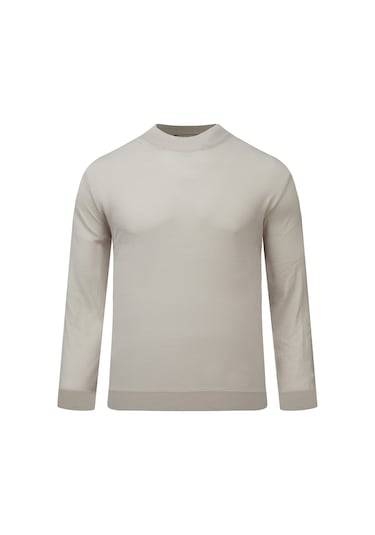 Hatemoğlu Taş Regular Fit Yarım Balıkçı Yaka Rayon Kazak 2977642 Taş