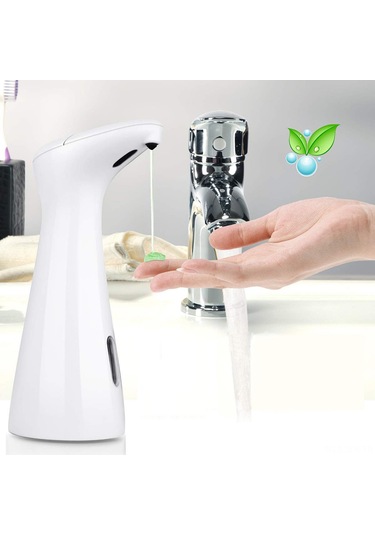 Geeroyoo Otomatik Köpük Sabunluk - Sensörlü El Dezenfektanı 200ml Banyo & Mutfak İçin Beyaz