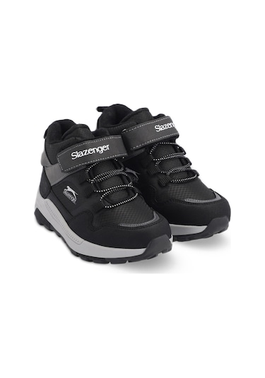 Slazenger  KENZIE Çocuk Cırt Cırtlı Siyah  -  Beyaz Bot