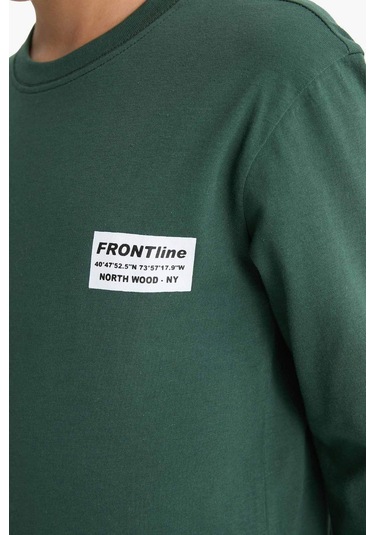 Defacto Erkek Çocuk Pijama Takımı Baskılı Uzun Kollu Üst Uzun Alt F3346a825wngn438 Yeşil