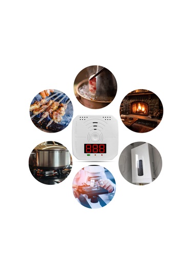 Reedark Co Alarm Cihazı 3'lü Paket - Elektrokimyasal Sensör, Lcd Göstergesi, Sesli Ve Işık Alarmı, Ev Ve Seyahat İçin Uygun Pil Dahil Değil Wj-co998