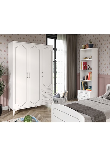 Hayal Modern Genç Odası Takımı Beyaz - 4 Parçalı Beyaz