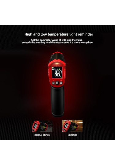 Habotest Ht641a+ Kızılötesi Termometre -58 1112 Temassız Siyah & Kırmızı
