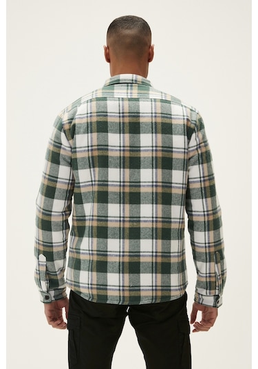 Bad Bear Thomas Yeşil Kareli Erkek Oduncu Gömlek Ceket-yeşil Yeşil