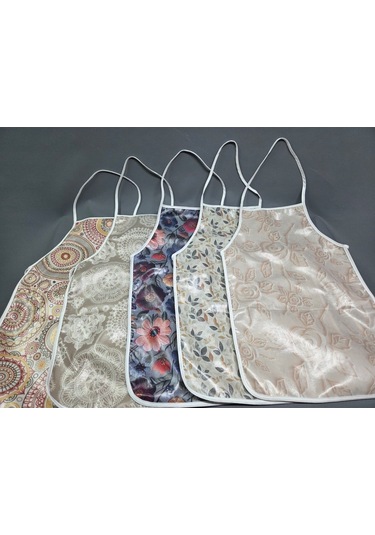 Su Geçirmez Kumaş Dokulu Pvc Önlük Çeşitleri - 1 Adet 45 Cm Önlük Renkli, Biyeli Mutfak Önlüğü Başak Ev Tekstili